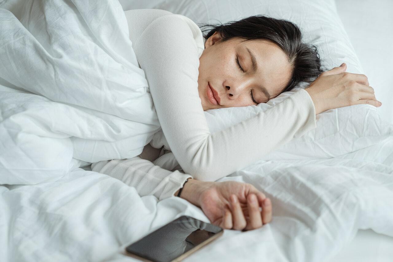 Woman sleeping peacefully